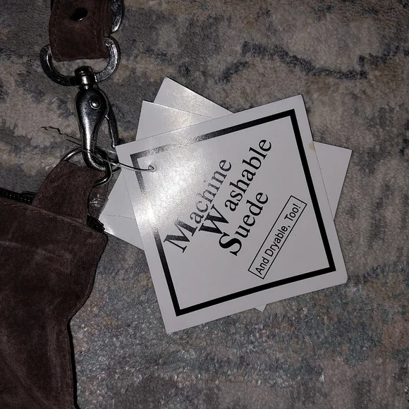 Brown Suede Purse Set - Picture 2 of 8